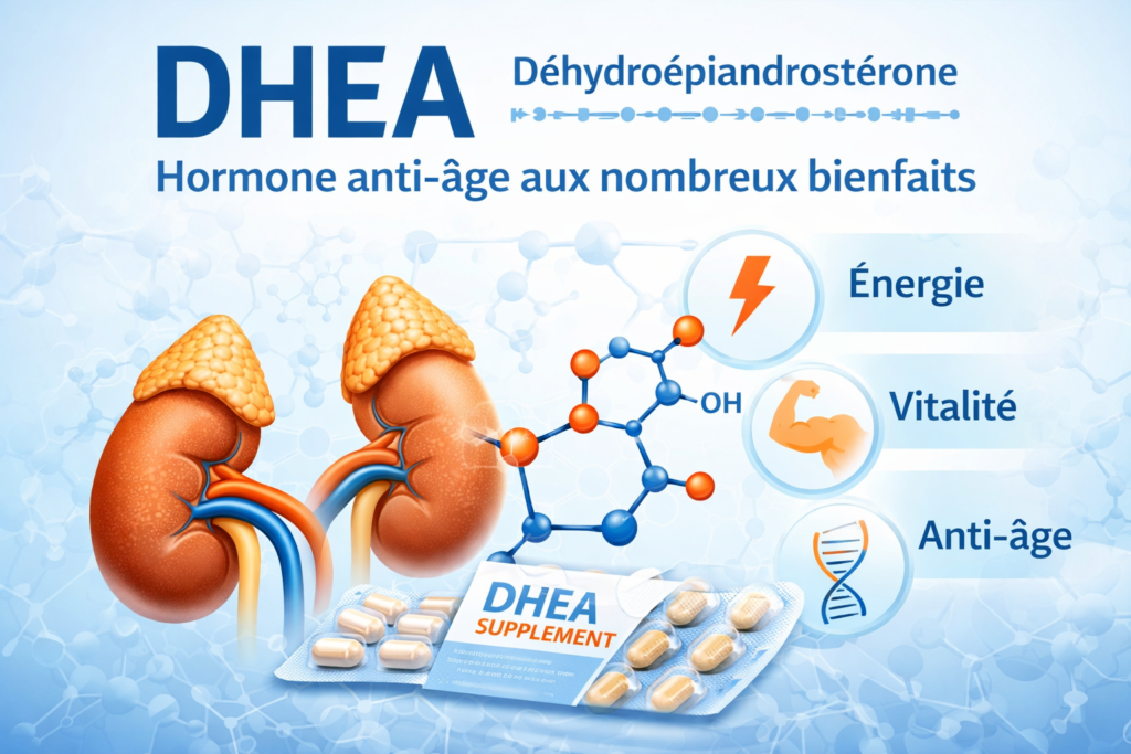 DHEA bienfaits sur l’énergie, la vitalité et le vieillissement naturel